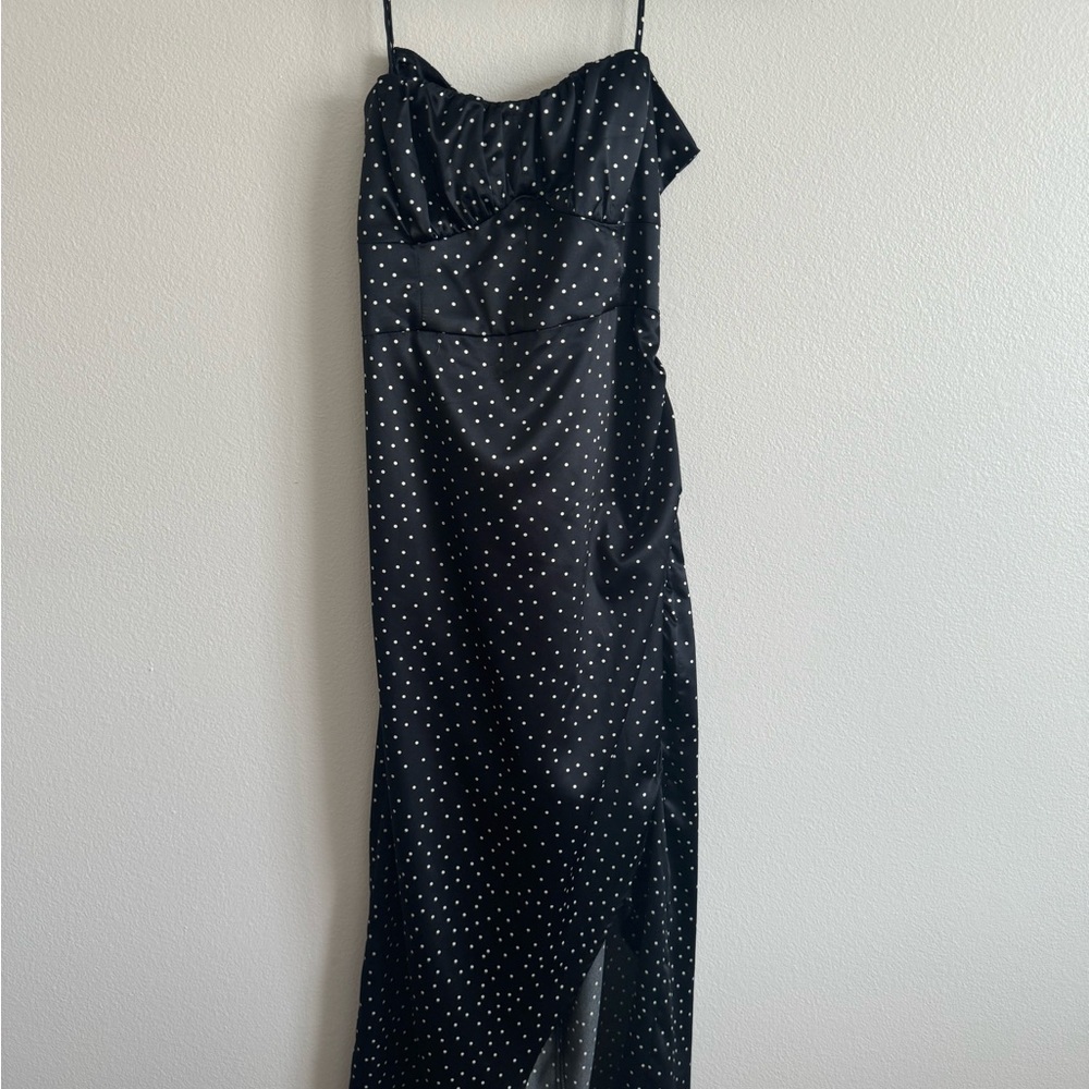 Zara Black and White Polka Dot Dress